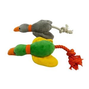 Squeaker for pets-Wild goose with rope