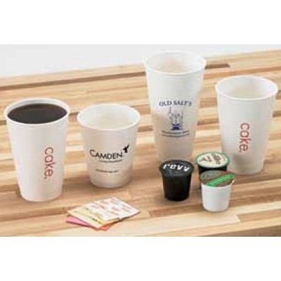 16 Oz White Insulated Paper Cups (Ink Imprinted)