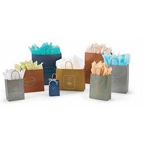 Metallic Tinted Kraft Paper Shopping Bag (16"x 6"x 12-3/8")