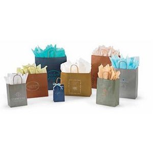Metallic Tinted Kraft Paper Shopping Bag (6-1/2"x 3-1/2"x 14")