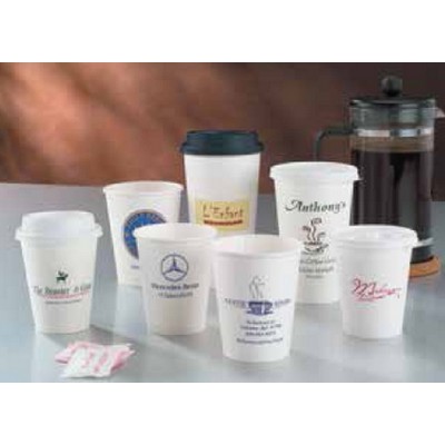 12 Oz. White Hot Paper Cup (Ink Imprinted)