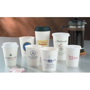 8 Oz. White Hot Paper Cup (Ink Imprinted)