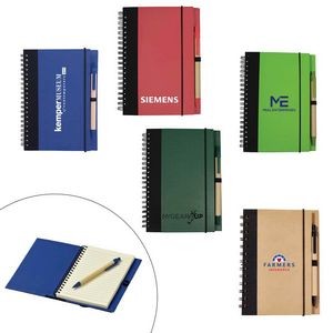 Eco Hardcover Journal & Pen (5"X7")
