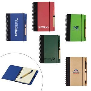 Eco Hardcover Journal & Pen (5"X7")