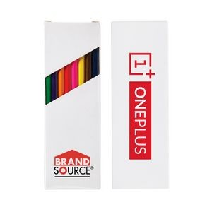 7'' Eight-Color Wooden Pencil Set in White Box