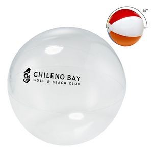 16" Translucent Clear Beach Ball