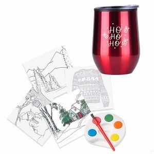 Holiday Adult Paint Set & Wine Tumbler