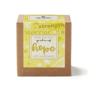 Yellow Garden of Hope Planter in Kraft Gift Box