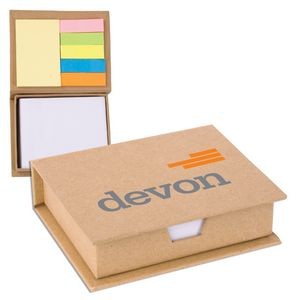 Eco-Recycled Memo Case w/Sticky Notes