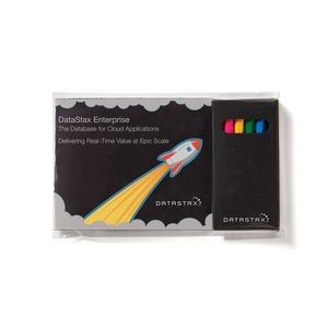 Black Custom Cover Adult Coloring Book & 6-Color Pencil Set To-Go