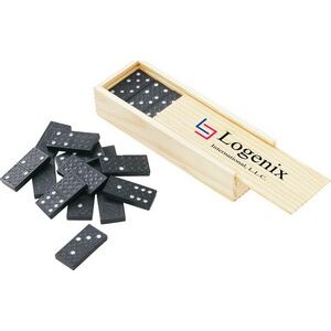 Dominos in Wooden Box