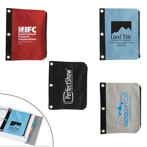 Zippered Pouch for 3-Ring Binder