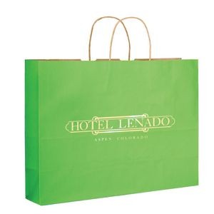 Matte Color Paper Shopper Tote Bag (16