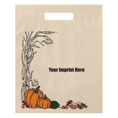 Halloween Stock Design Ivory Die Cut Bag • Autumn Harvest (12"x15"x3")