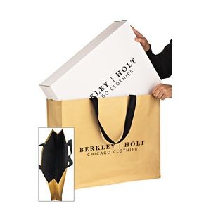 Large Non-Woven Hybrid Tote with Paper Exterior (24"x6"x18")