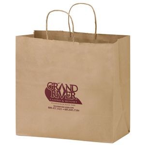 Natural Kraft Paper Carry-Out Bag (13"x7"x12 3/4")