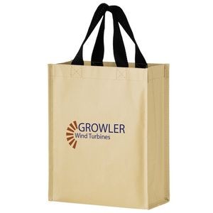 Non-Woven Hybrid Tote with Paper Exterior (9 1/4"x4 1/2"x11 1/2")
