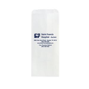 White Kraft Paper Prescription Bag (5"x2"x12")