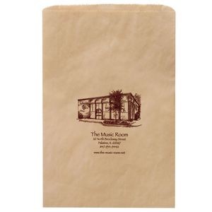 Natural Kraft Paper Merchandise Bag (16"x3 1/2"x24") - Flexo Ink