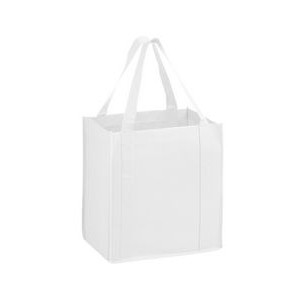 Heavy Duty Non-Woven Grocery Tote Bag w/ Insert (12"x8"x13")