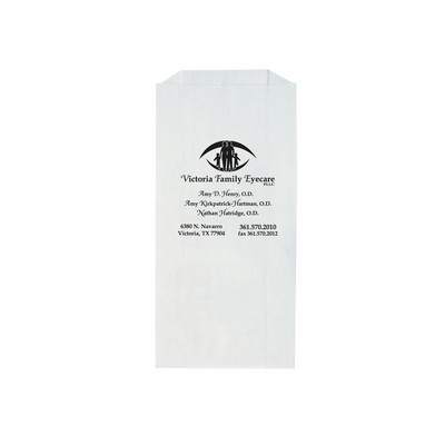 White Kraft Paper Prescription Bag (5"x2"x10")