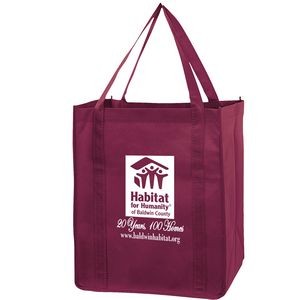 Recession Buster Non-Woven Grocery Tote Bag w/ Insert (13"x10"x15")