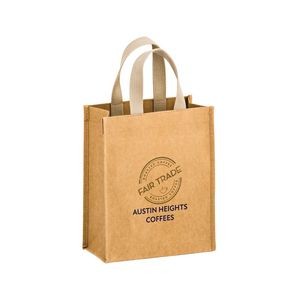 8 x 5 x 10 CREEK Lightweight Washable Paper Tote w 12" Handle