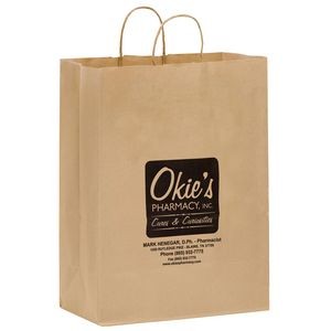 Natural Kraft Paper Shopper Tote Bag (13
