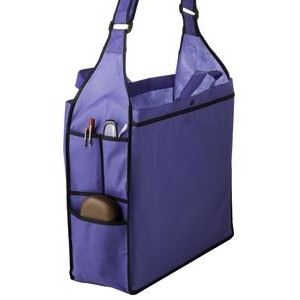 Essential Side Pocket Non-Woven Tote Bag w/ Insert (16"X6"X14") - Screen Print