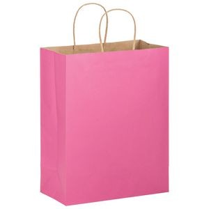 Matte Color Paper Shopper Tote Bag (10"x5"x13") - Foil Stamp