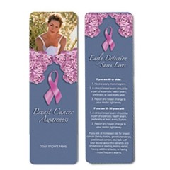 Breast Cancer Awareness Full Color Digital Printed Bookmark