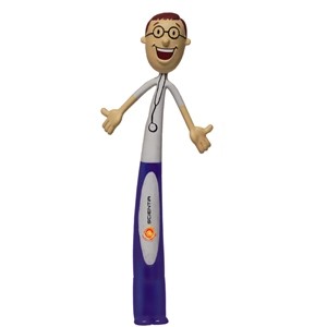 Male Health Care Professional Bend-A-Pen (Full Color Digital)