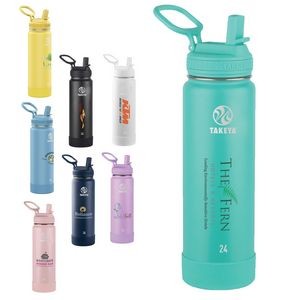 Takeya® 24 oz. Water Bottle with Actives Straw Lid™, Full Color Digital