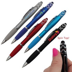 Halcyon® Silhouette Spin Top Full Color Digital Pen w/Stylus