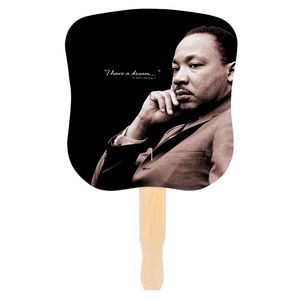 Dr. Martin Luther King, Jr. Stock Design Hand Fan (Four Color Process)