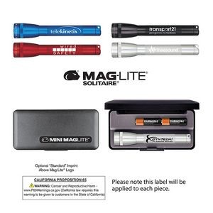 M2A Mini Maglite® w/2 AA Batteries (Laser Engraved)