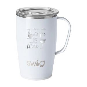 18 Oz. Swig® Matte Mug, Laser, Premium