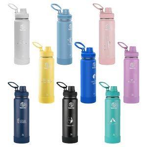 Takeya® 24 oz. Water Bottle with Actives Insulated Spout Lid™, Laser, Premium