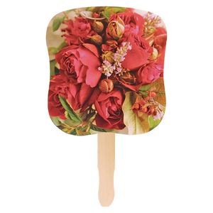 Flower Bouquet Stock Design Hand Fan (Four Color Process)