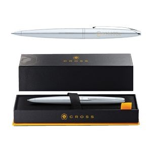 Cross® ATX Pure Chrome Ballpoint Pen, Laser Engraved