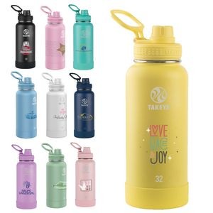 Takeya® 32 oz. Water Bottle w/Actives Insulated Spout Lid™, Full Color Digital