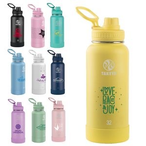 Takeya® 32 Oz. Water Bottle w/Actives Insulated Spout Lid™