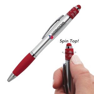 Fire Spin Top Full Color Digital Pen w/Stylus Tip