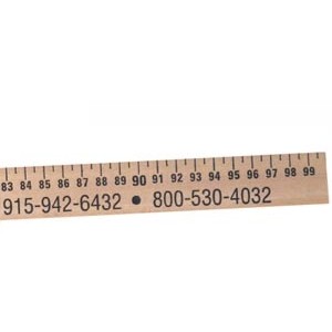 Clear Lacquer Finish Meter Stick/Metric Scale Yardstick