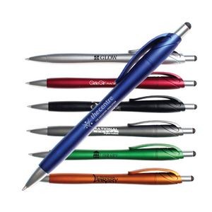 Metallic Fujo Pen w/Stylus (Spot Color)
