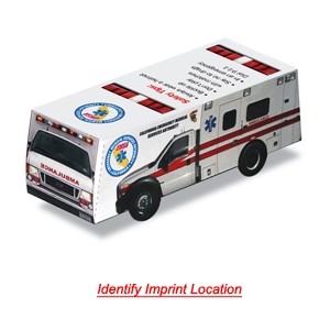 Foldable Die-Cut Ambulance (Full Color Digital)