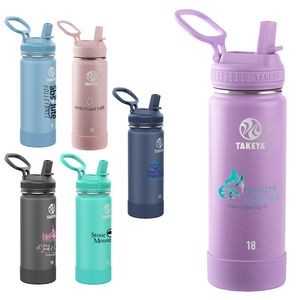 Takeya® 18 oz. Water Bottle with Actives Straw Lid™, Full Color Digital