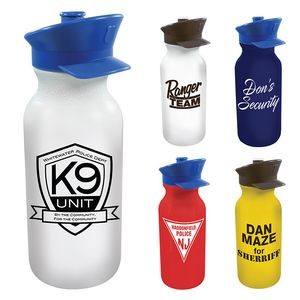 20 Oz. Value Cycle Bottle w/Police Hat Push 'n Pull Cap
