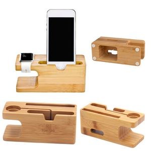 Bamboo Wood Charging Stand