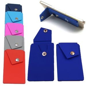 Silicone Phone Wallet With Stand Pocket